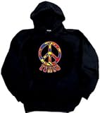 Peace Sign Funky 70s Love Symbol Retro Hoody