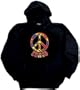 Peace Sign Funky 70s Love Symbol Retro Hoody