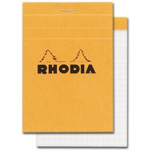 Rhodia Classic Staple Bound Graph Paper Pad 4 X 5 Image Rhodia Classic Staple Bound Graph Paper Pad 4 X 5