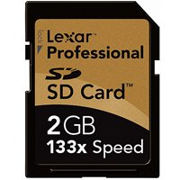 Lexar Professional - Flash memory card - 2 GB - 133x - SD