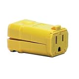 Leviton R01-05259-0VY 15 Amp Python Connector 5-15R 125 Volt, Yellow