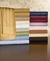 Charter Club "Damask Stripe" 400 Thread Count Pillowcase, Standard Pair Bronze