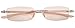 Eyekepper Blue Light Blocking Rimless Reading Glasses - Small Frameless Reader for Women with Yellow Arm +1.00