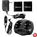 MIDLAND AVP4 DESKTOP CHARGER W/ 2 RECHARGEABLE BATTERIES