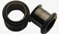 0g (0 Gauge) BlackLINE Titanium Single Flare Plug Earlet