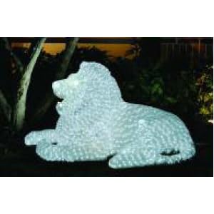 Giant Commercial Acrylic LED Male Lion Christmas Display - 2,200 LED Lights