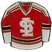 St. Lawrence Saints Away Hockey Jersey Pin