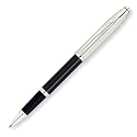 Cross Century II Sterling Silver/Black Lacquer Selectip Rolling Ball Pen with Silver Plated Appointments