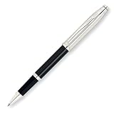Cross Century II Sterling Silver/Black Lacquer Selectip Rolling Ball Pen with Silver Plated Appointments