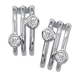 .08CT Round Diamond 14KT Earrings