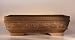 Bonsai Boy's Ceramic Bonsai Pot Houtoku<br>Glazed Rectangle - Dragon<br>11.5"x8.5"x3.5"