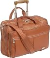 Solo Full-Grain Leather Rolling Computer Brief (Black )