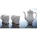 Price Comparison : 9 PIECE PORCELAIN COFFEE SET - 9 PIECE PORCELAIN COFFEE SET WITH PEWTER ACCCENTS - coffee set