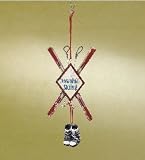 Downhill Ski Equipment Christmas Ornament