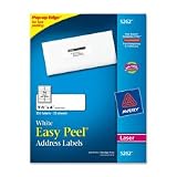 Avery 5267 - Easy Peel Laser Address Labels, 1/2 x 1-3/4, White, 2000/Pack-AVE5267