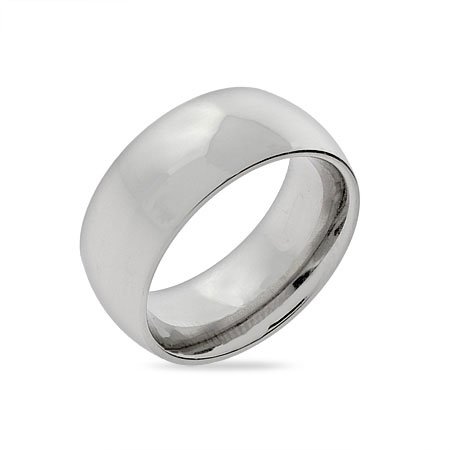 Eve's Addiction 9mm Stainless Steel Wedding Band