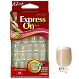 Kiss Express On Stick On Nails, Lady - 2 Packs