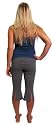 "V" Slit Roll Down Yoga Capri by Hard Tail
