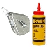 Irwin 64498 Strait-Line Chalk Line Reel With Red Chalk