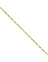 14k Yellow Gold 24in 1.3mm Solid D/C Cable Necklace Chain. Metal Wt- 3.69g