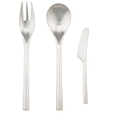 Dansk Parallel Diamond Stainless-Steel 3-Piece Hostess Set