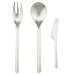 Dansk Parallel Diamond Stainless-Steel 3-Piece Hostess Set