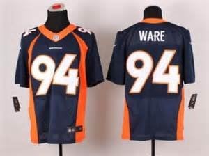 DeMarcus Ware Denver Broncos Navy Blue Onfield Game Jersey Men's Size Large (44)