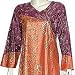 Indian Tunic Caftans Dress Long Sleeve Evening Gown Cotton Size M (kftn318)