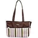 Gerber Stripe Nylon Diaper Tote, Pink