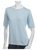 Bill Blass Women's Crew Rib Short Sleeve Sweater