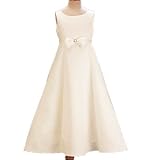 LITO Childrens IVORY Wedding Flower Girl Dress 4-12