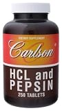 Carlson Laboratories - Hcl And Pepsin, 250 tablets