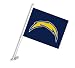 NFL San Diego Chargers Car Flag with Wall Brackett