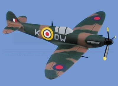 Mini Supermarine Spitfire Mk-I Aircraft Model Mahogany Display Model / Toy. Includes desk stand.