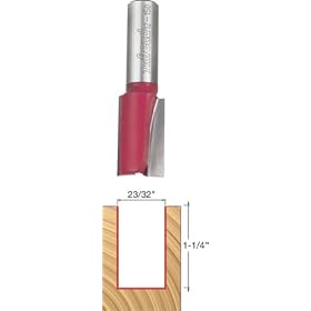 Freud 12-150 23 32-Inch Diameter by 1-1 4-Inch Double Flute Straight Router Bit with 1... by Freud