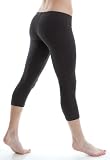 Zenana Outfitters Women's Cotton Spandex Jersey Crop Legging 21" Length