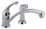 Delta 441-MCWF Matte Chrome Kitchen Faucet w/ Spray