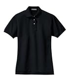 NEW Port Authority - Ladies Pique Knit Sport Shirt Classic Navy-XS