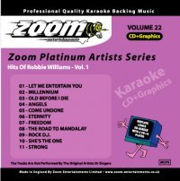 CD-Charts  Music : Zoom Karaoke CD+G - Platinum Artists 22: Robbie Williams
