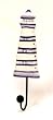 Blue & White Striped Lighthouse Wall Mounted Bath Towel / Coat Hook