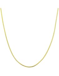 14 Karat Yellow Gold 0.8-mm Round Snake Chain (20 Inch)