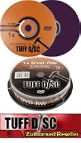 10 pack of TUFFDISC dvd-rw discs. 4.7gb blank media