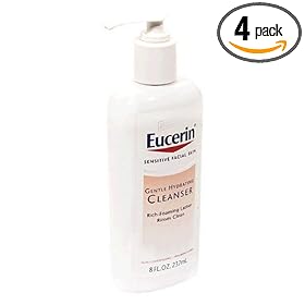 Eucerin Sensitive Facial Skin Q10 Anti-Wrinkle Sensitive Skin Lotion, SPF 15, 4-Ounce Bottles (Pack of 2)