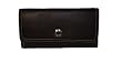 Coach Black Leather Checkbook Wallet Clutch Bill Bag 42982
