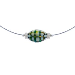 Handcrafted Mood Bead Stardust Rondelle Choker Necklace