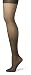 Hanes Silk Reflections Women's Silky Sheer Control Top Sandalfoot Hosiery 3-Pack, Jet, AB