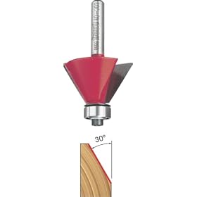 Freud 40-202 30-Degree Chamfer Router Bit with 1/4-Inch Shank