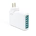 G-Cord (TM) 35W 7Amps Multi Port USB Charger Family Sized Desktop USB Charging Station for iPhone 6 6 Plus 5s 5c 5 4s 4, iPad Air Mini, Galaxy S5 S4, Note 3 2, HTC One (M8), Tablets, Nexus and More (White)