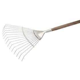 Draper Expert 44983 Stainless Steel Lawn Rake with FSC-Certified Ash Handle