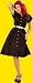 Bettie Page Clothing CARLA Dress in Black- Large